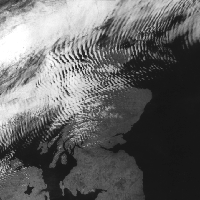 Lee wave cloud over Scotland.